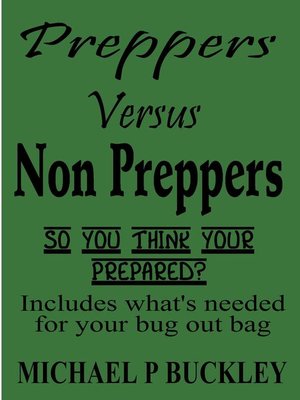 cover image of Preppers Versus non Preppers